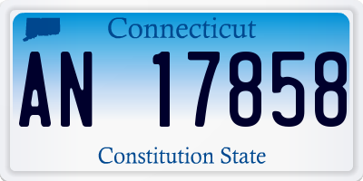 CT license plate AN17858