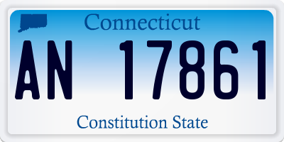 CT license plate AN17861