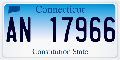 CT license plate AN17966