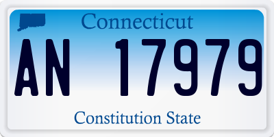 CT license plate AN17979