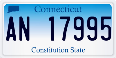 CT license plate AN17995