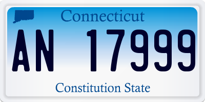 CT license plate AN17999