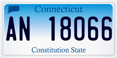 CT license plate AN18066