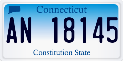 CT license plate AN18145