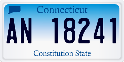 CT license plate AN18241