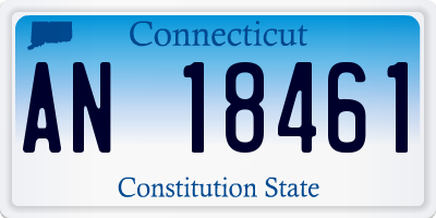 CT license plate AN18461
