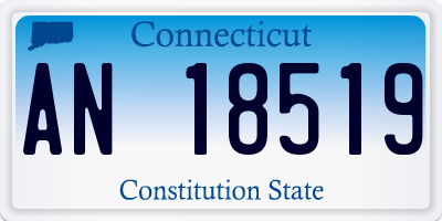 CT license plate AN18519