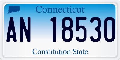 CT license plate AN18530