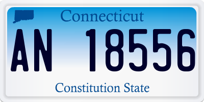 CT license plate AN18556
