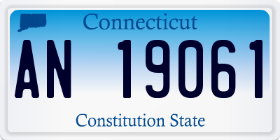 CT license plate AN19061