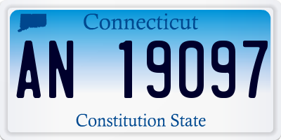 CT license plate AN19097