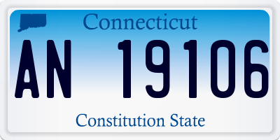 CT license plate AN19106