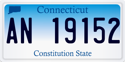 CT license plate AN19152