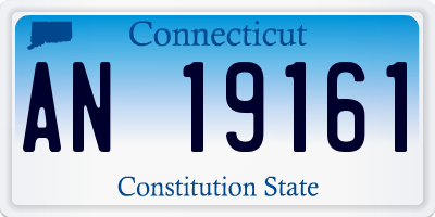 CT license plate AN19161