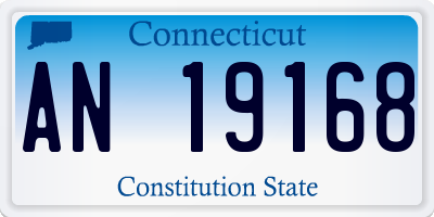 CT license plate AN19168