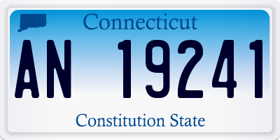 CT license plate AN19241