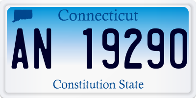 CT license plate AN19290