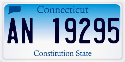 CT license plate AN19295