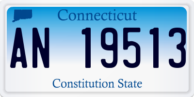 CT license plate AN19513