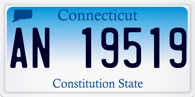 CT license plate AN19519