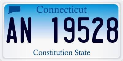 CT license plate AN19528