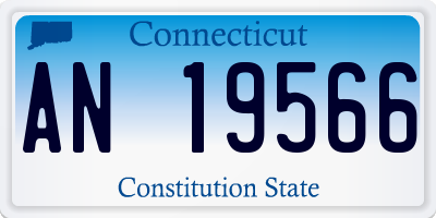 CT license plate AN19566