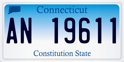 CT license plate AN19611