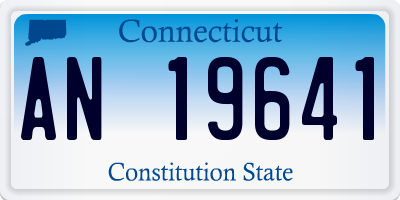 CT license plate AN19641