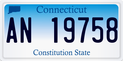 CT license plate AN19758