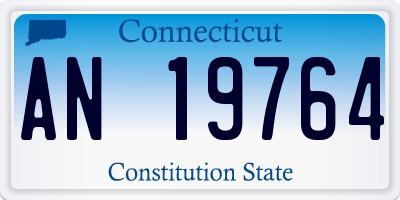CT license plate AN19764