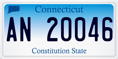 CT license plate AN20046