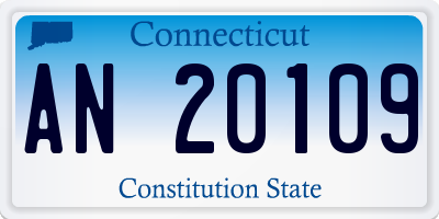 CT license plate AN20109