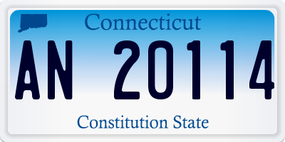 CT license plate AN20114