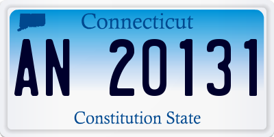 CT license plate AN20131