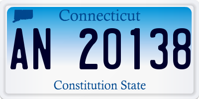 CT license plate AN20138