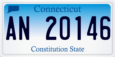 CT license plate AN20146