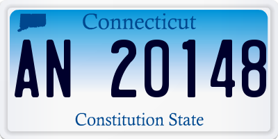CT license plate AN20148