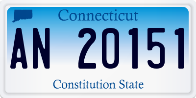 CT license plate AN20151