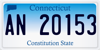 CT license plate AN20153