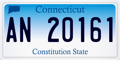 CT license plate AN20161