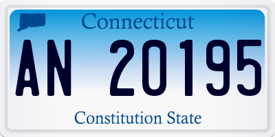 CT license plate AN20195