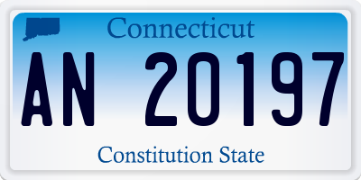 CT license plate AN20197