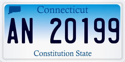CT license plate AN20199
