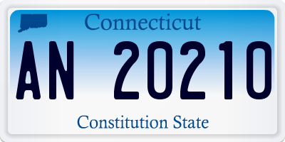 CT license plate AN20210