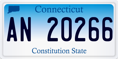 CT license plate AN20266
