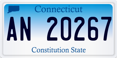 CT license plate AN20267