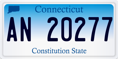 CT license plate AN20277