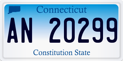 CT license plate AN20299