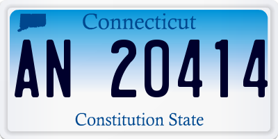 CT license plate AN20414