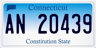 CT license plate AN20439